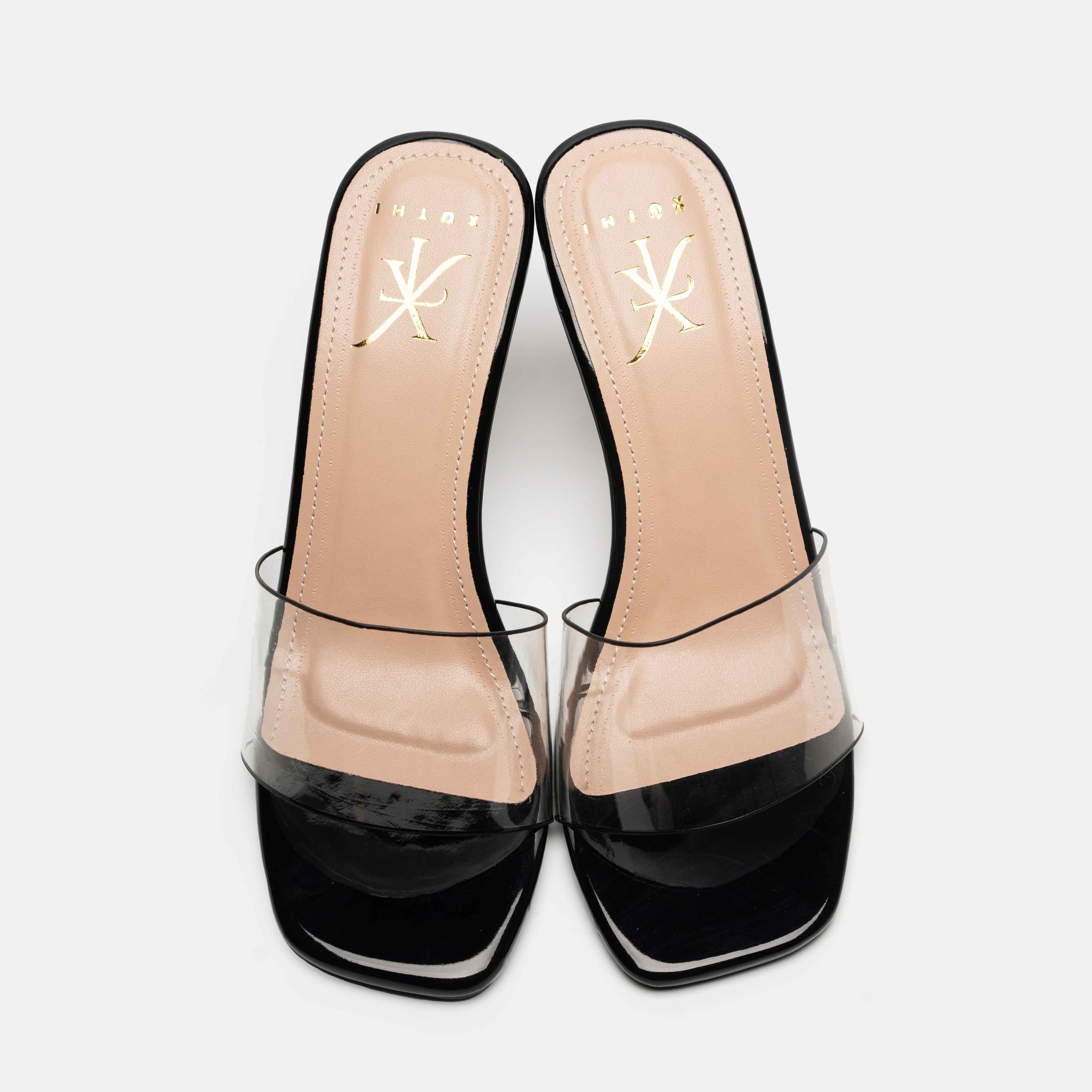 Giày cao quai trong (đen) - alternate view